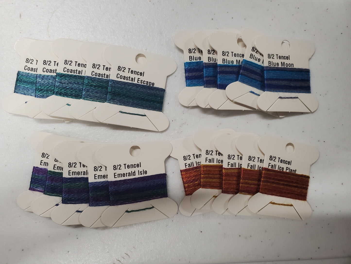 8/2 Tencel Sample Cards - Multi-Color and Solids