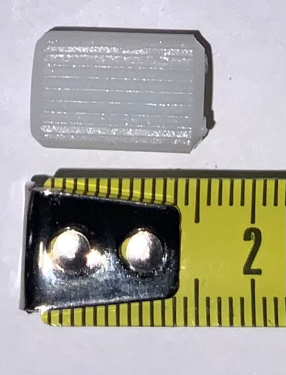 Louet Replacement Part BN0001 White Knurled Nut - m6 x 10,5 x 16