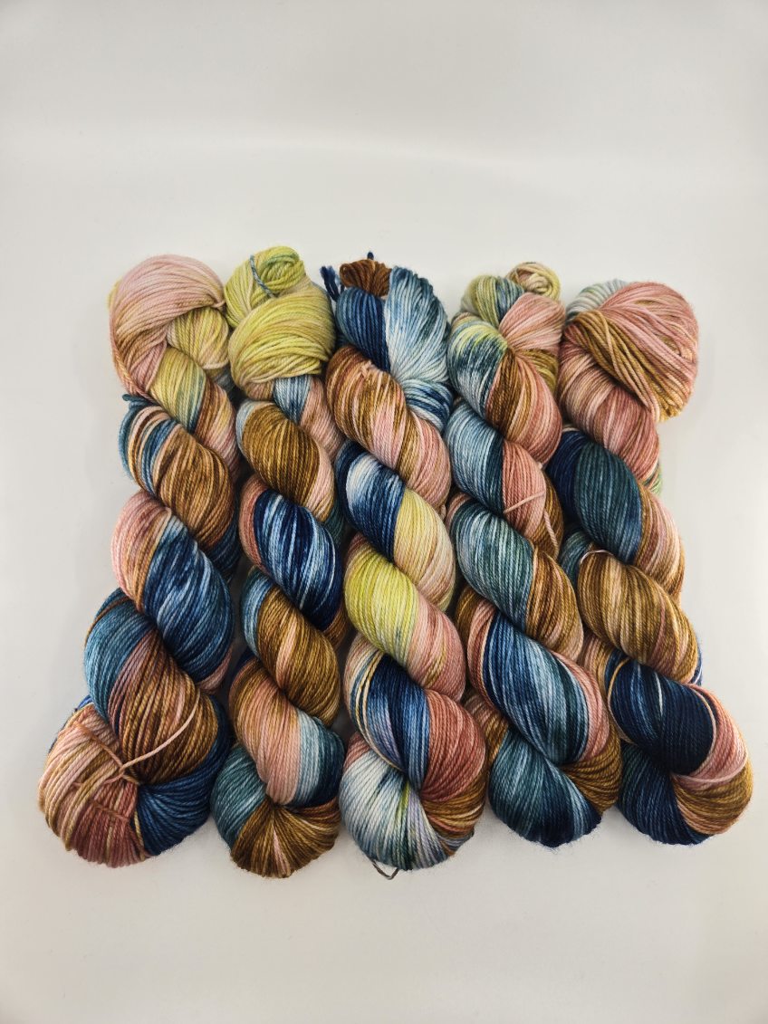 Lofty Hand Dyed Sport weight yarn