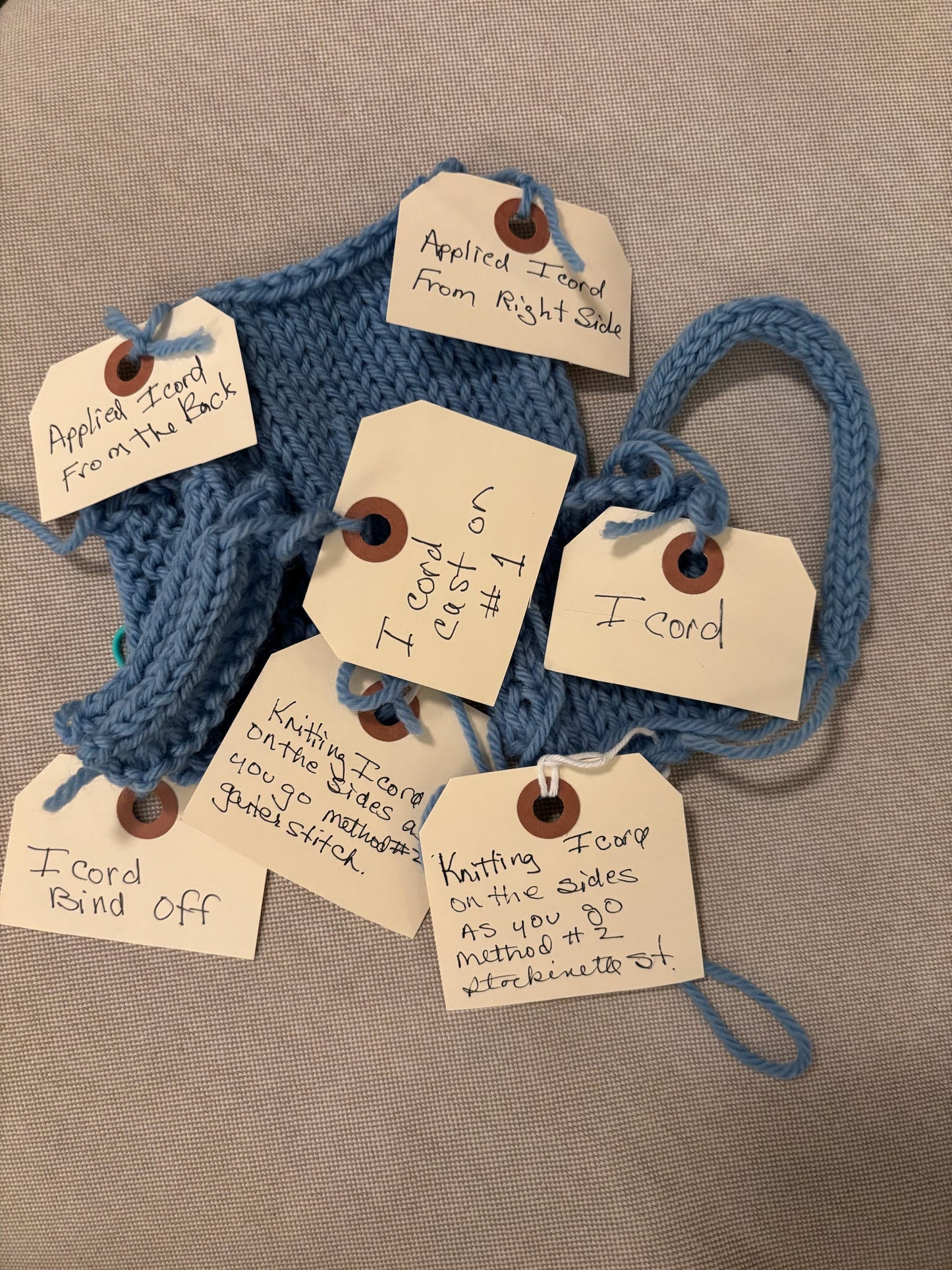 Knitting Class - Everything I-Cord - Friday June 19, 2026 - 10 to 1pm