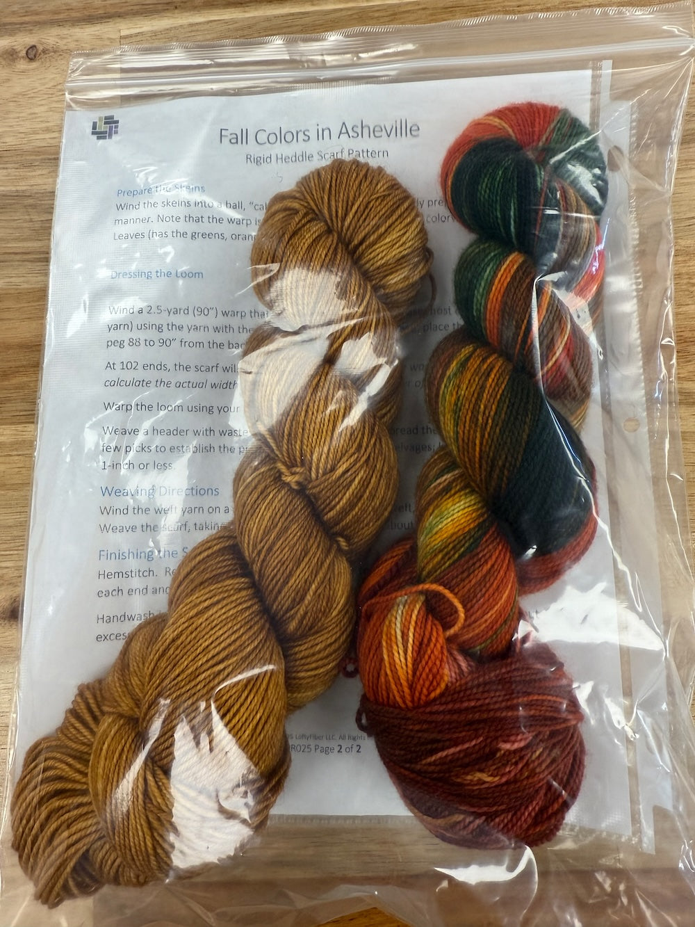 Fall Colors in Asheville - Rigid Heddle Scarf Kit