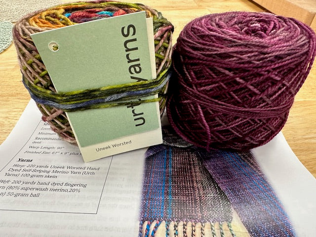 Uneek Scarf - Rigid Heddle Pattern and Kit - Suitable for Beginners
