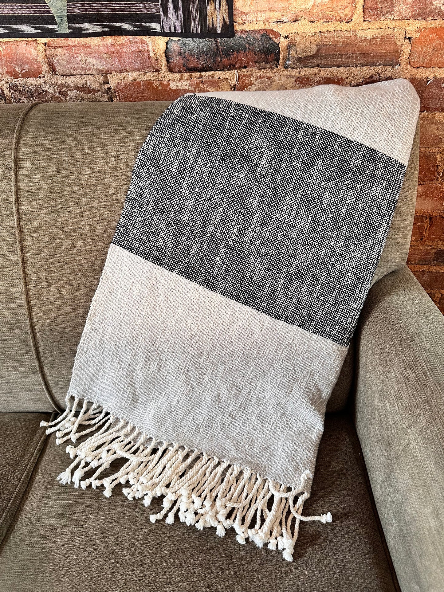 Textured Soft Cotton Throw II