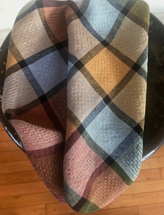 Huck Squares Linen Towels - Pattern and Yarn Kit