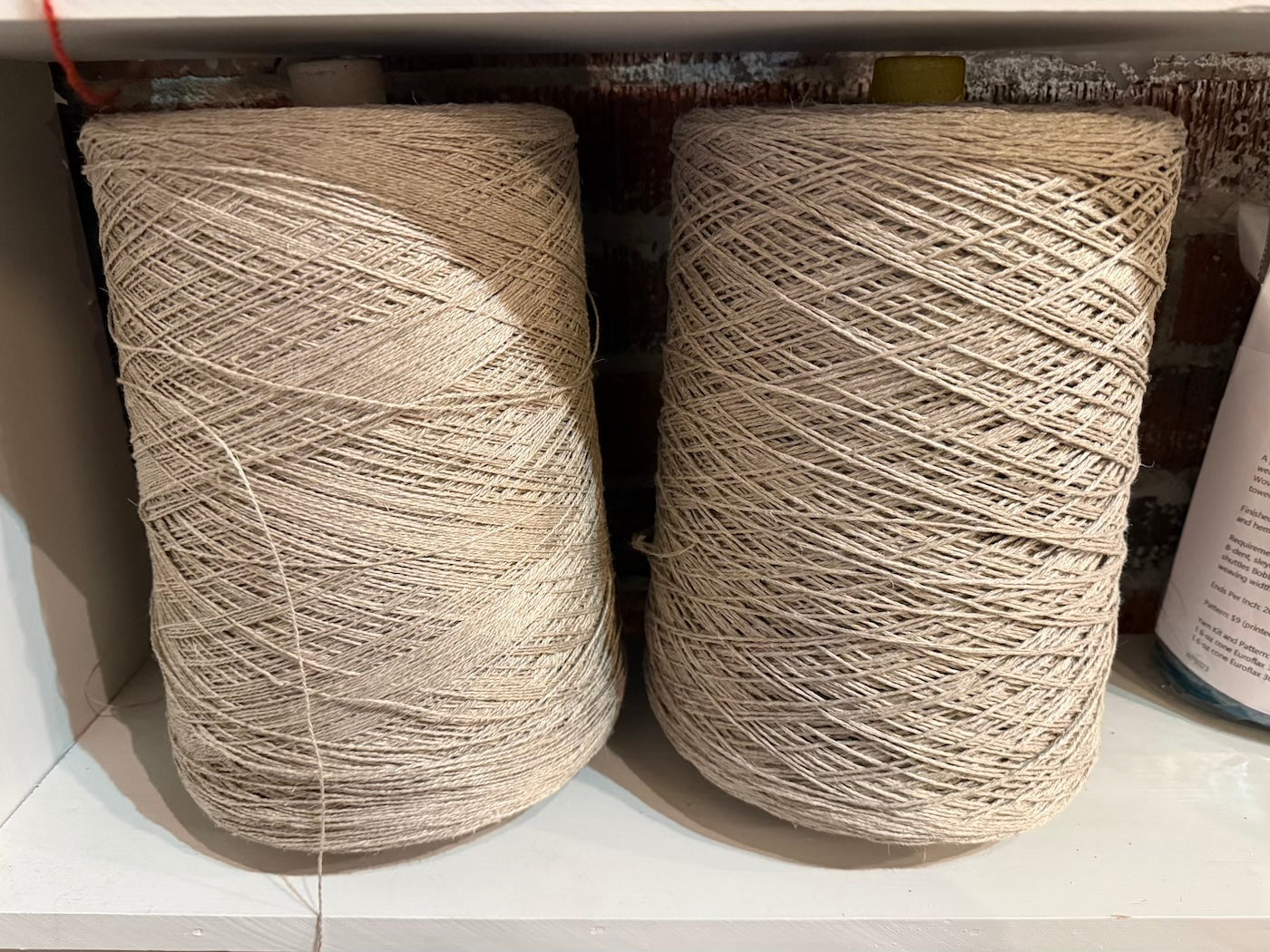 Linen Rug Warp - 100% Wetspun Longline Linen - High Twist - Belgium