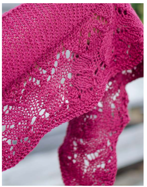 Aperture - Shallow Triangular Shawl with Deep Lace Border