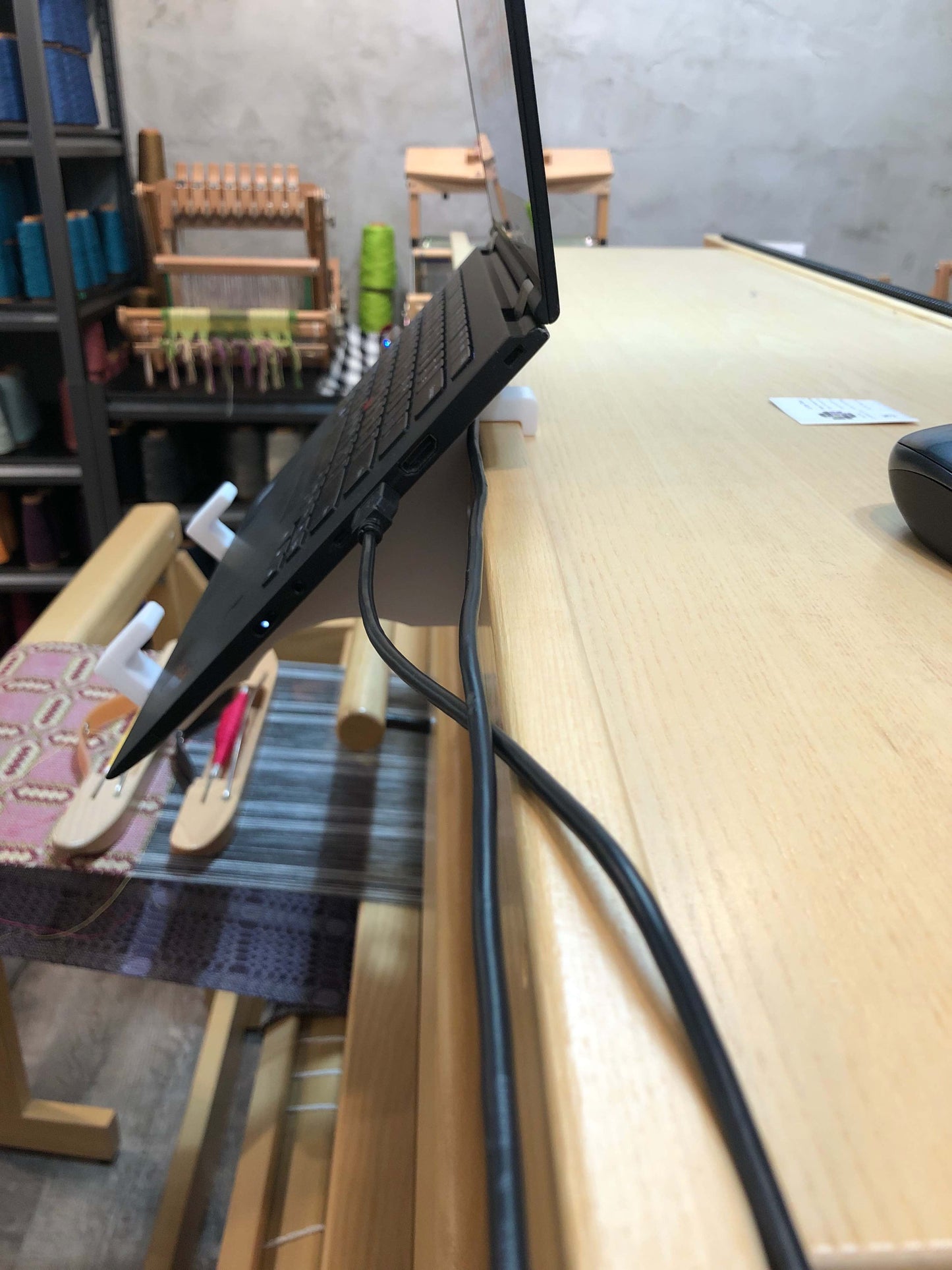 Computer/Tablet Brackets for Louet Looms
