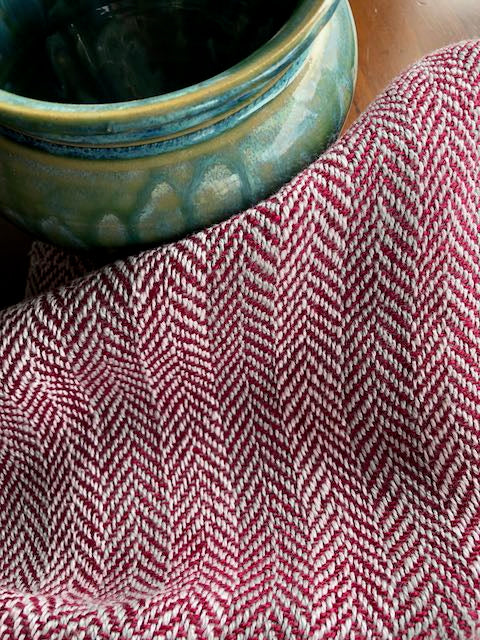 Chevron Towels in Euroflax for Narrow Looms (4 or 8 shafts)