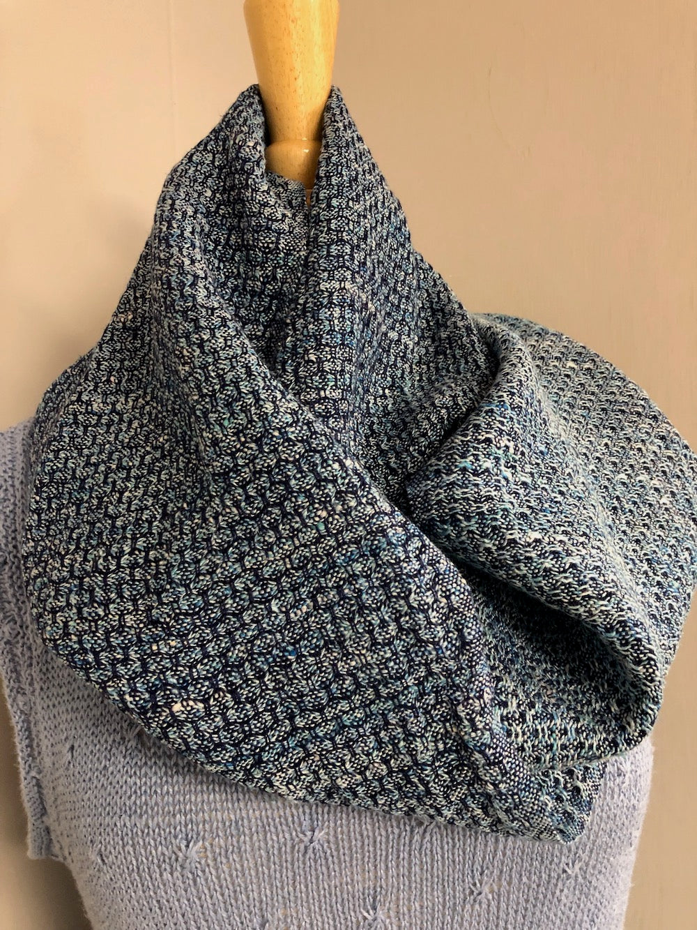 Soft Cell Huck Scarf or Cowl - Pattern and Yarn Kit