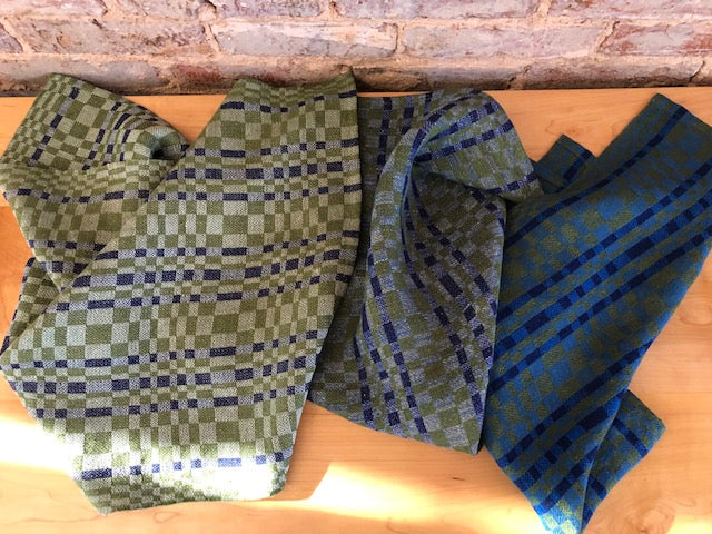 Satin Blocks - 8-Shaft Euroflax Linen Towel Kit and Pattern