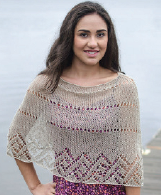 Island Heights Poncho Pattern by Lynda Rossetti