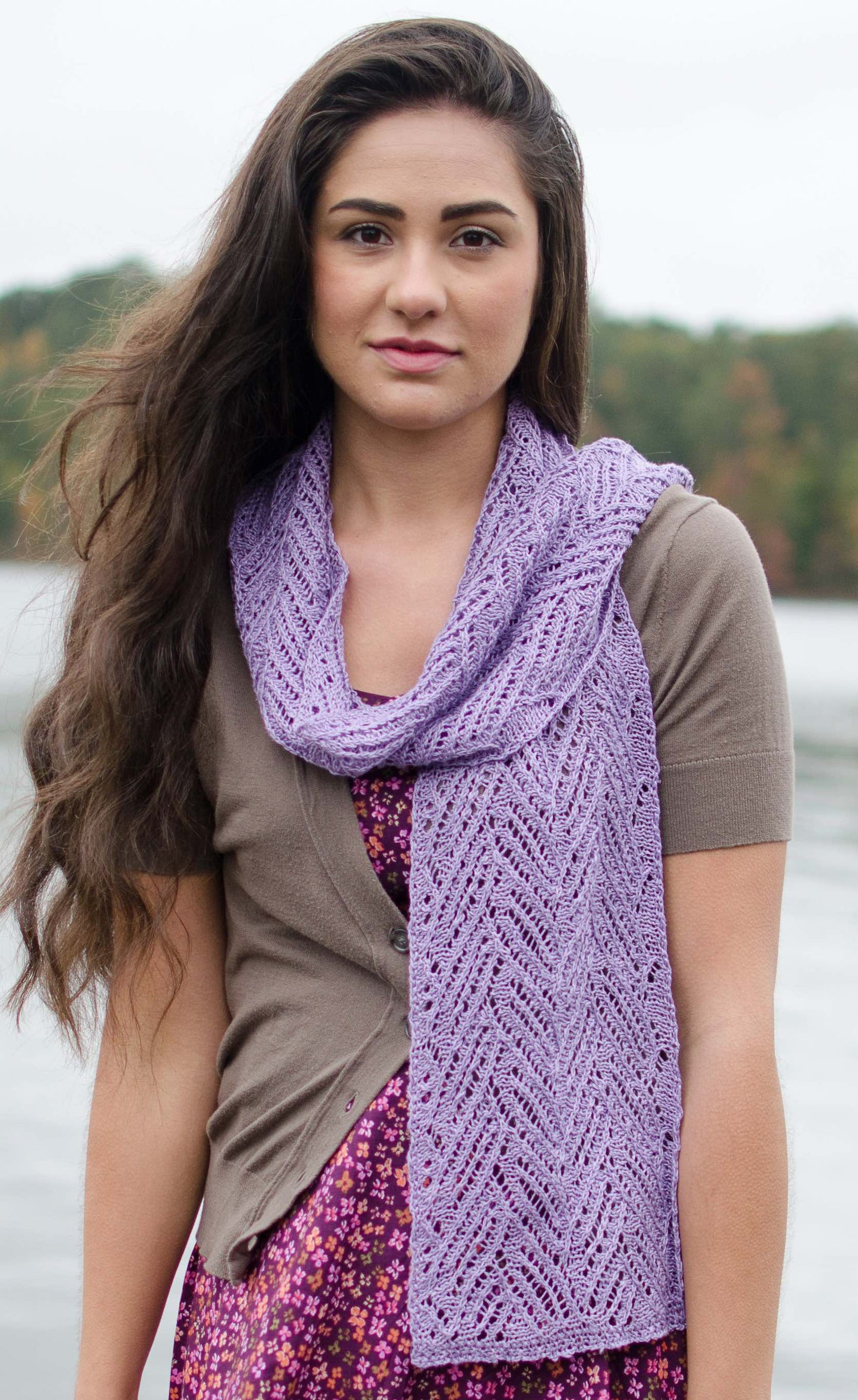Peahala - Lace Scarf by Becky Yankowski