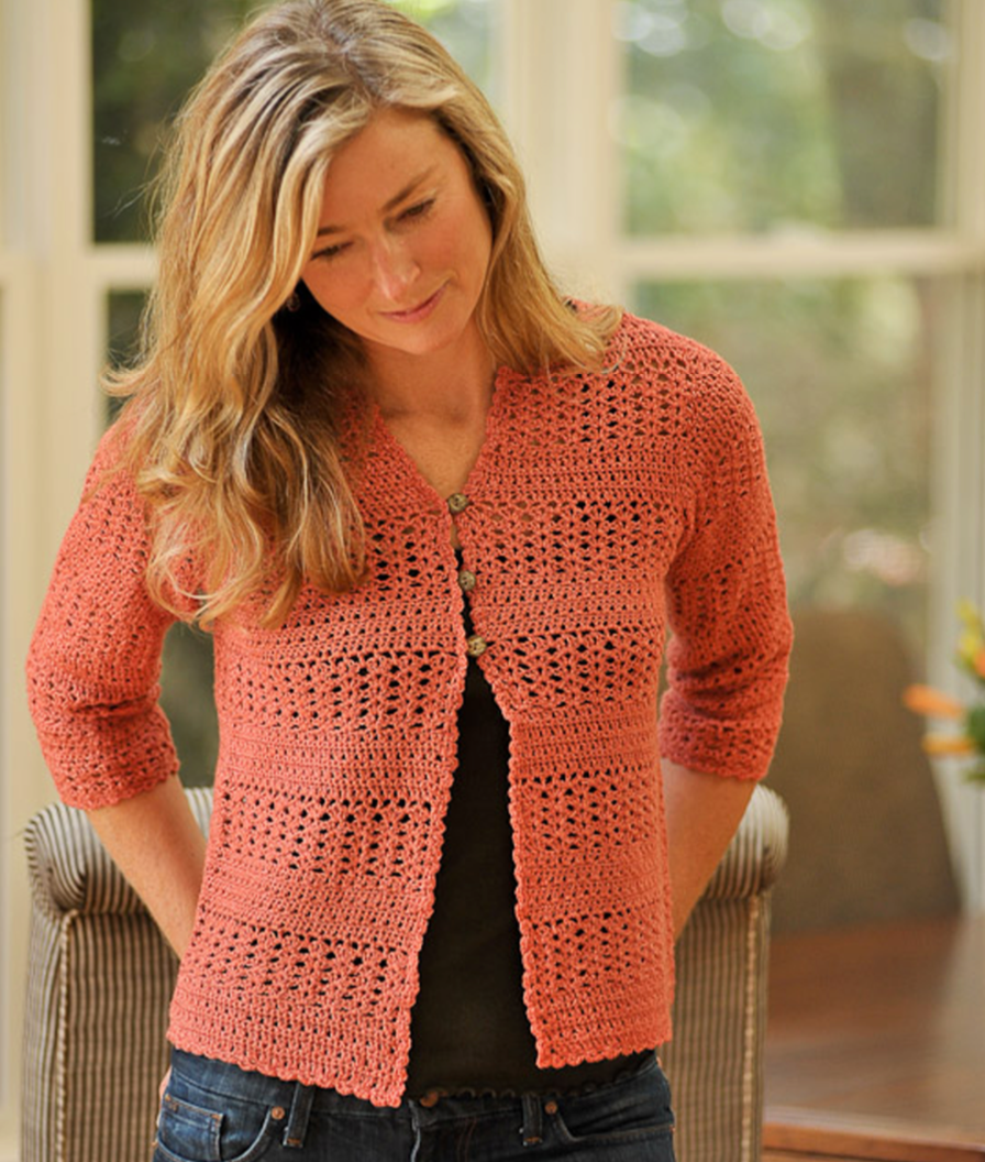 Summer Crochet Cardigan by Therese Chynoweth