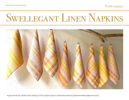 Swellegant Linen Napkin Pattern and Yarn Kit