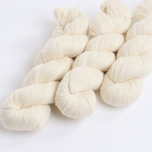 Ashford 4-ply Sock Yarn - 100gm Skein- Undyed