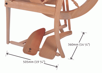 Ashford Traditional Spinning Wheel Double Treadle Kit - Natural