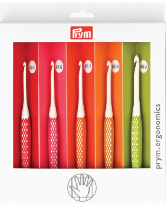 Prym Crochet Hook Set - Small - E, G, 7mm, H, J