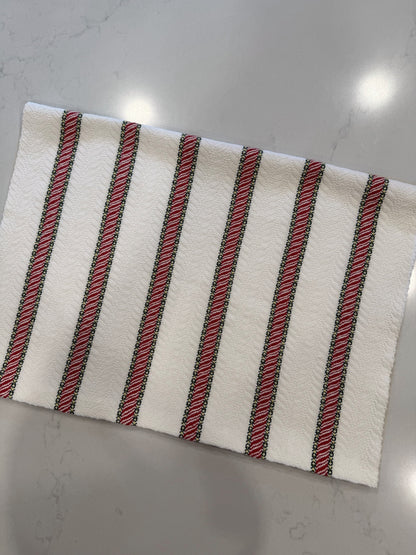 Candy Cane Towels in 8/2 Cotton