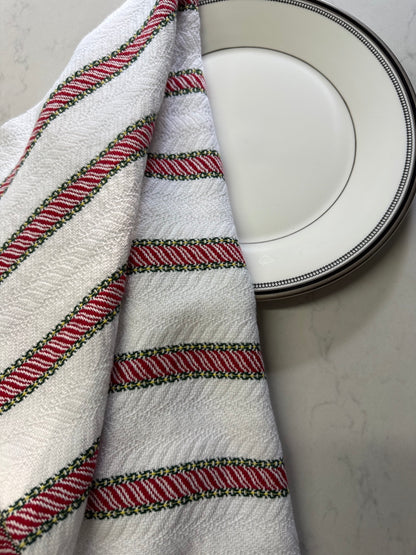 Candy Cane Towels in 8/2 Cotton