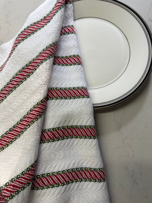 Candy Cane Towels in 8/2 Cotton