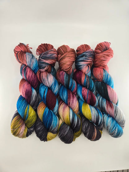 Lofty Hand Dyed Yarn - Fingering Weight Merino with Nylon