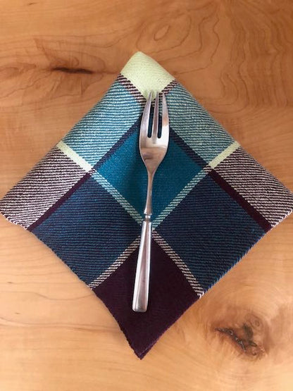 Blocks of Color Napkins - Euroflax Yarn Kit and Pattern