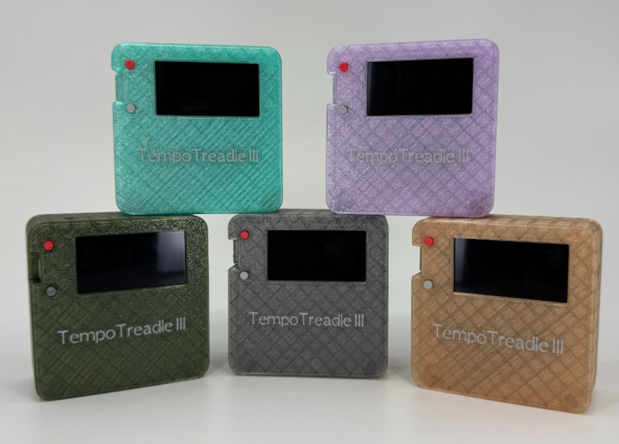 TempoTread 3 in different colors (teal, lavender, olive green, charcoal gray, and bronze) 