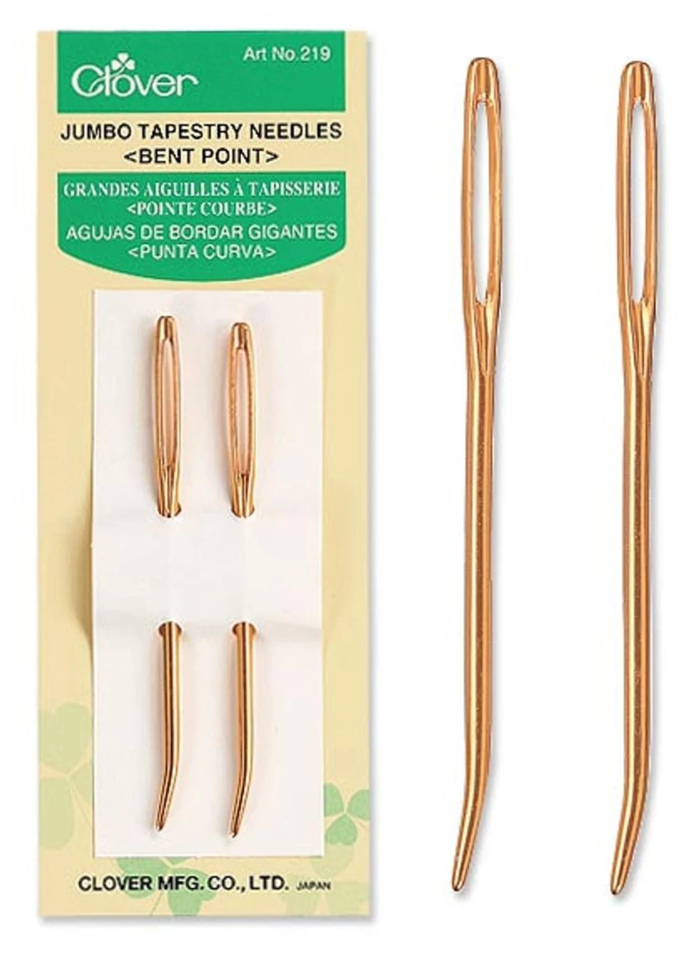 Clover Jumbo Tapestry Needles - Bent Tip