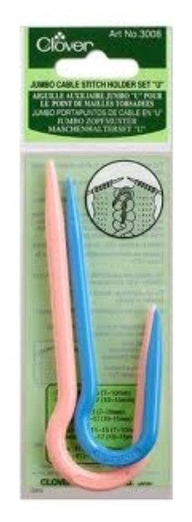 Cable Stitch Holders (J Shaped) Jumbo