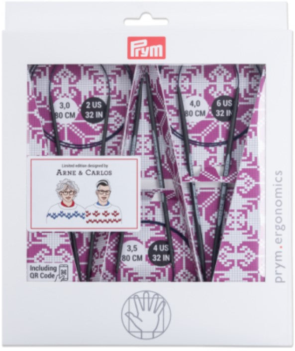 Arne & Carlos Carbon Prym Circular Needle Set