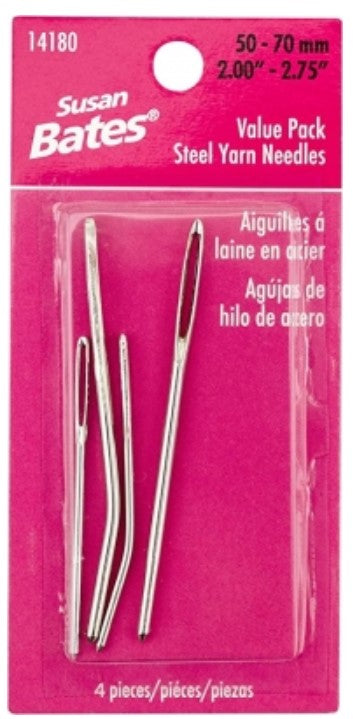 Susan Bates Tapestry Needles - 2 straight, 2 bent