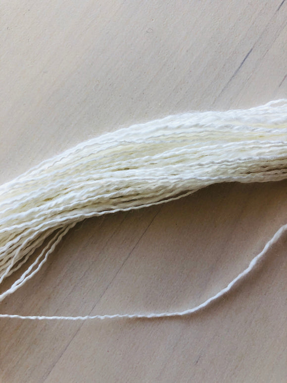 Aran Cotton Linen Boucle Undyed Yarn / Stick Chick Yarns