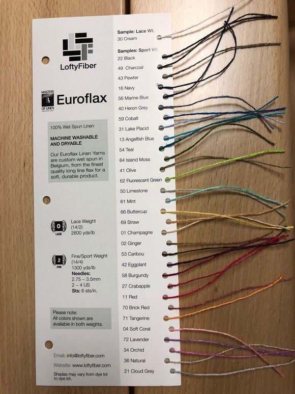 Euroflax Color Card