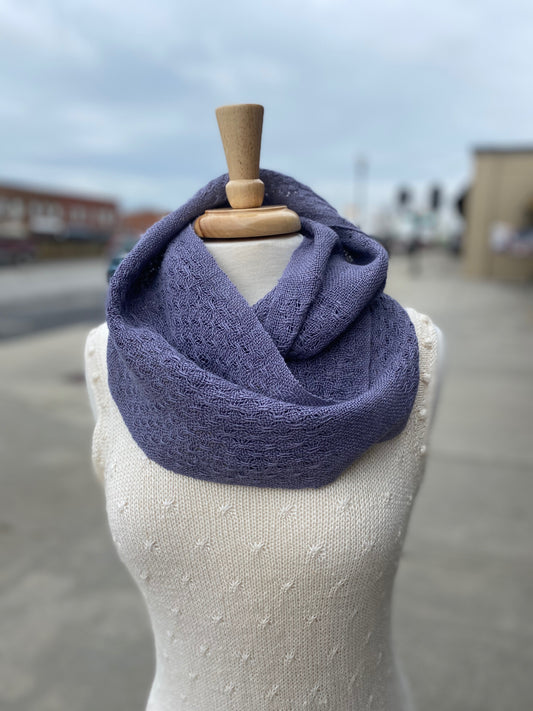 Huck Linen Cowl (PDF and WIF)