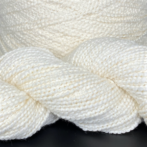 100% US Cotton Boucle Yarn - Undyed - Aran Weight