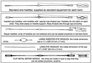 Leclerc Stainless Steel Inserted Eye Heddles