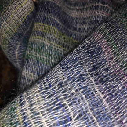 Linen, Mohair and Silk Multicolored Scarf - Quick and Easy Scarf Kit