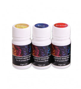 Ashford Wool Dye Rainbow Collection
