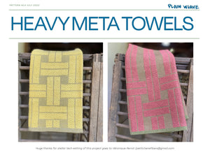 Heavy Meta Towels - Pattern and Euroflax Yarn Kit