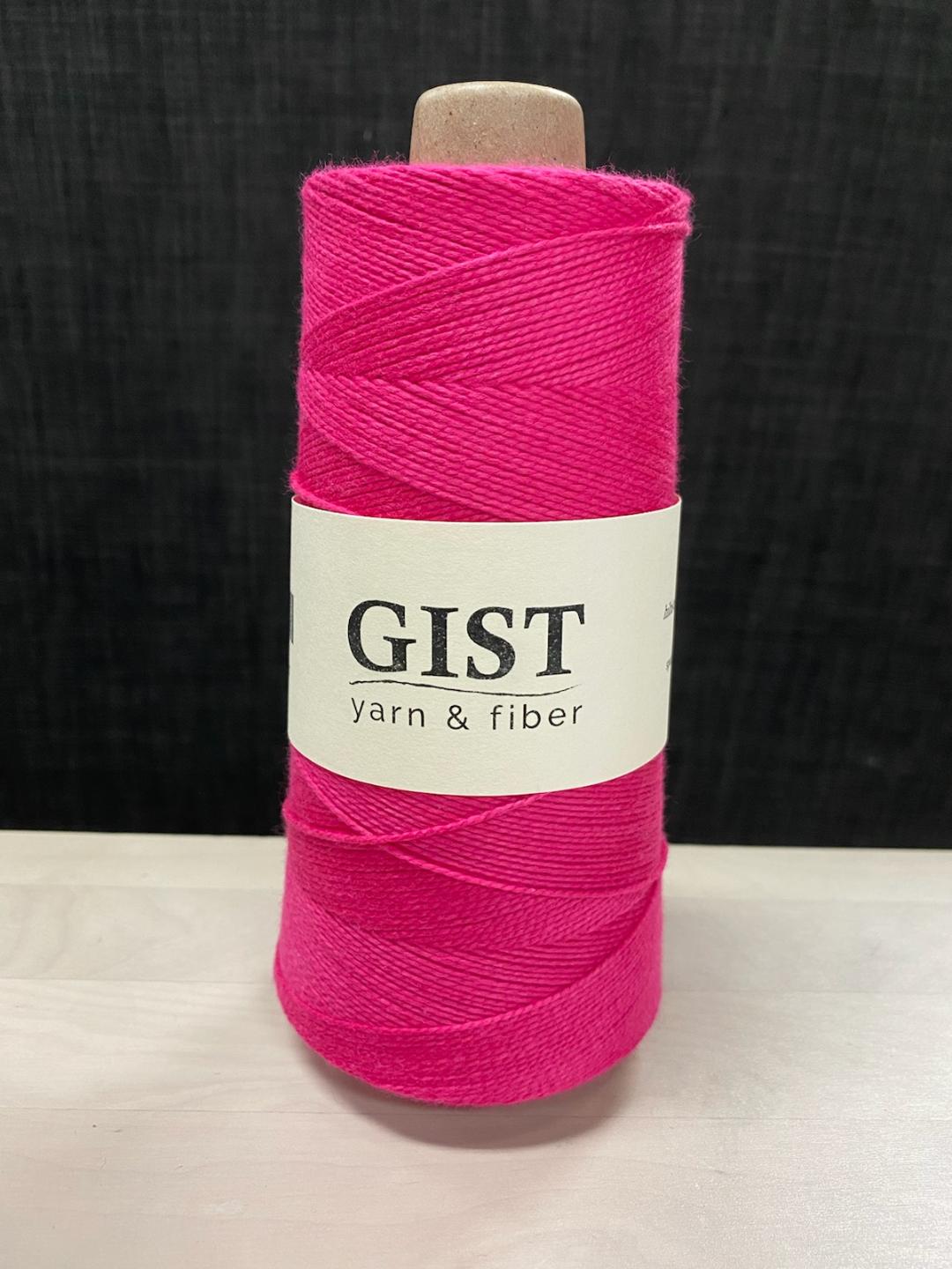 8/2 Un-Mercerized Cotton Weaving Yarn ~ Black - Gist Yarn